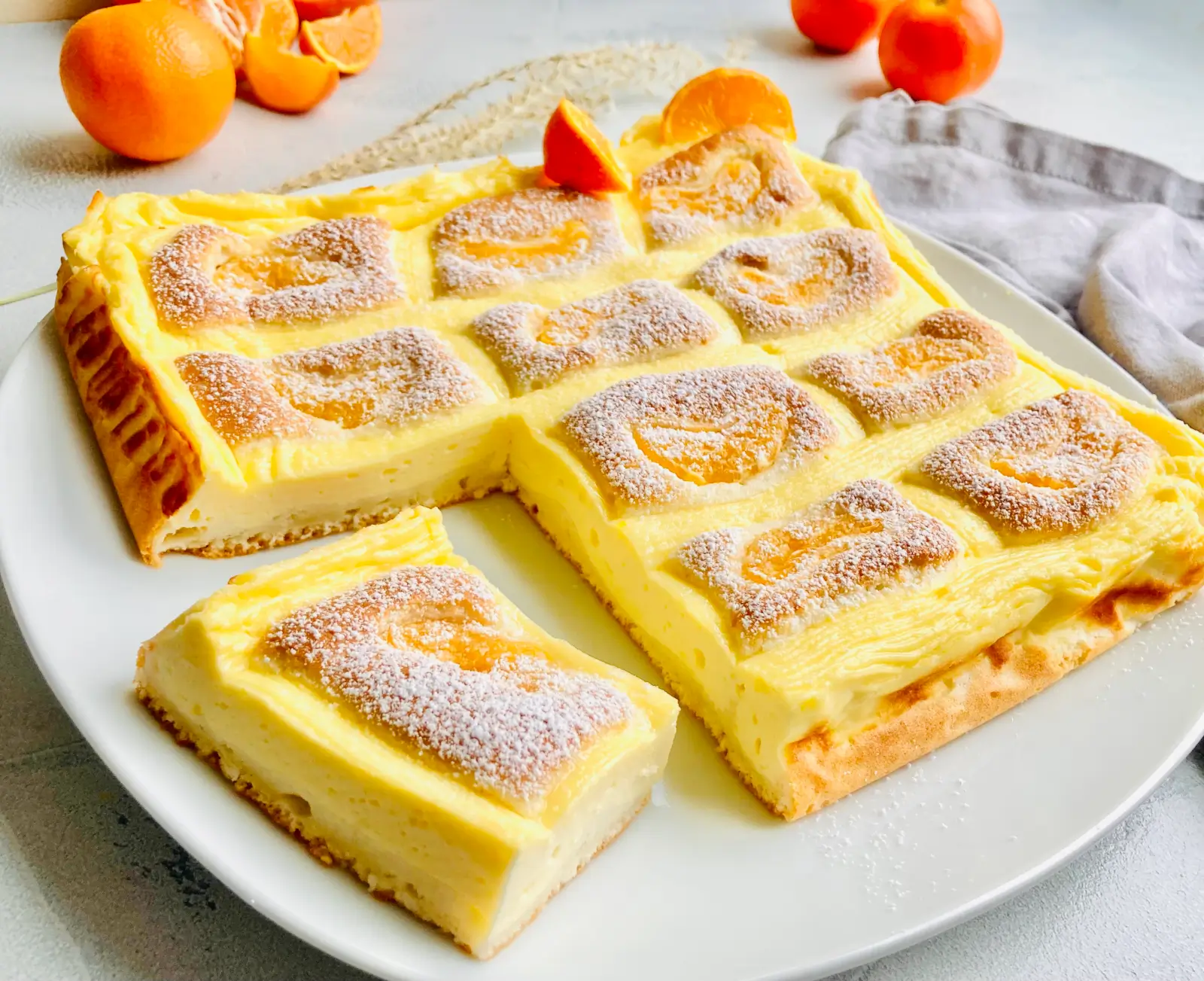 Mandarinenkuchen mit Joghurt – leckeres Eiweißkuchen Rezept