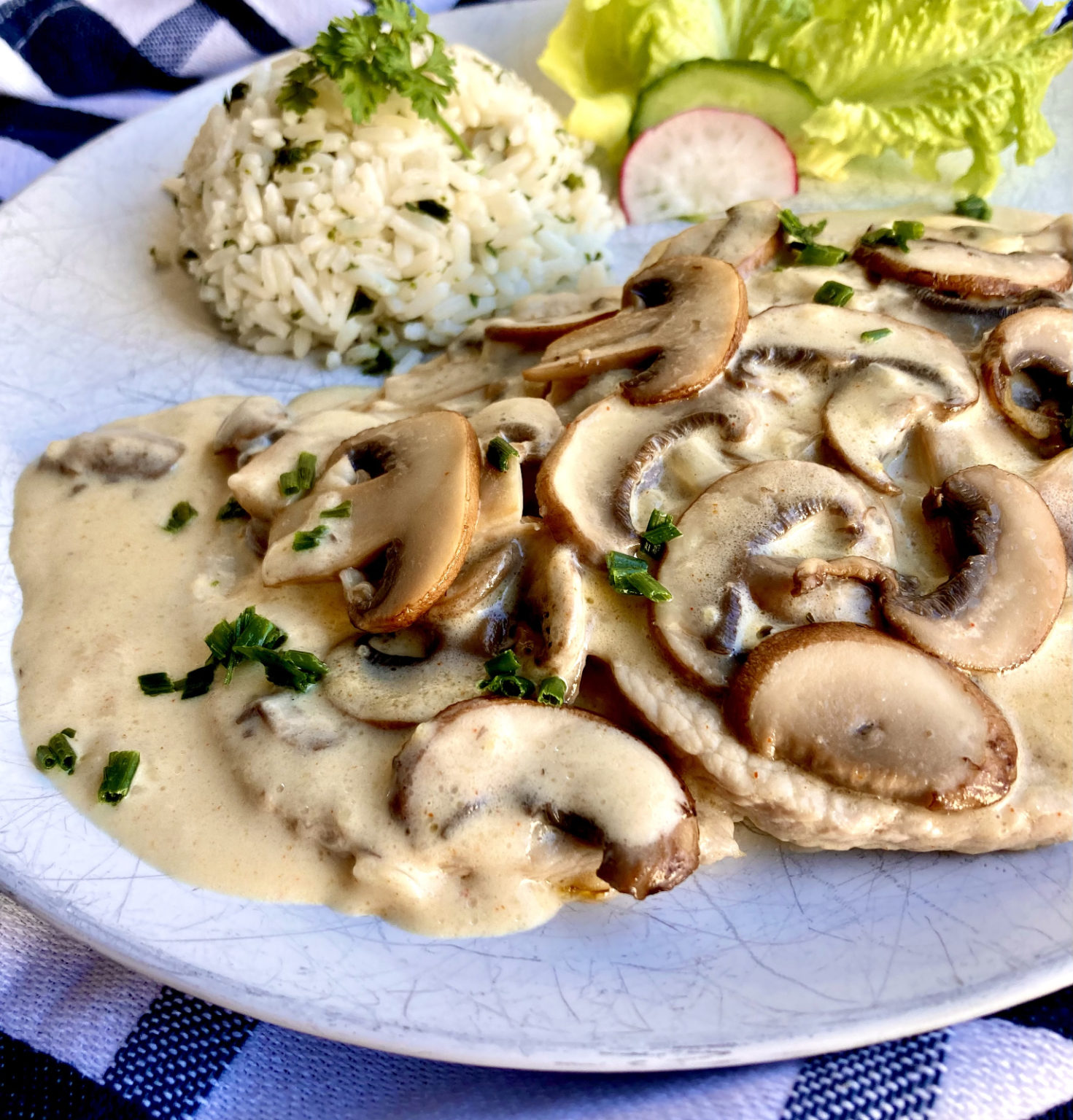 Champignon-Rahm-Schnitzel - Erdbeerschokola.de