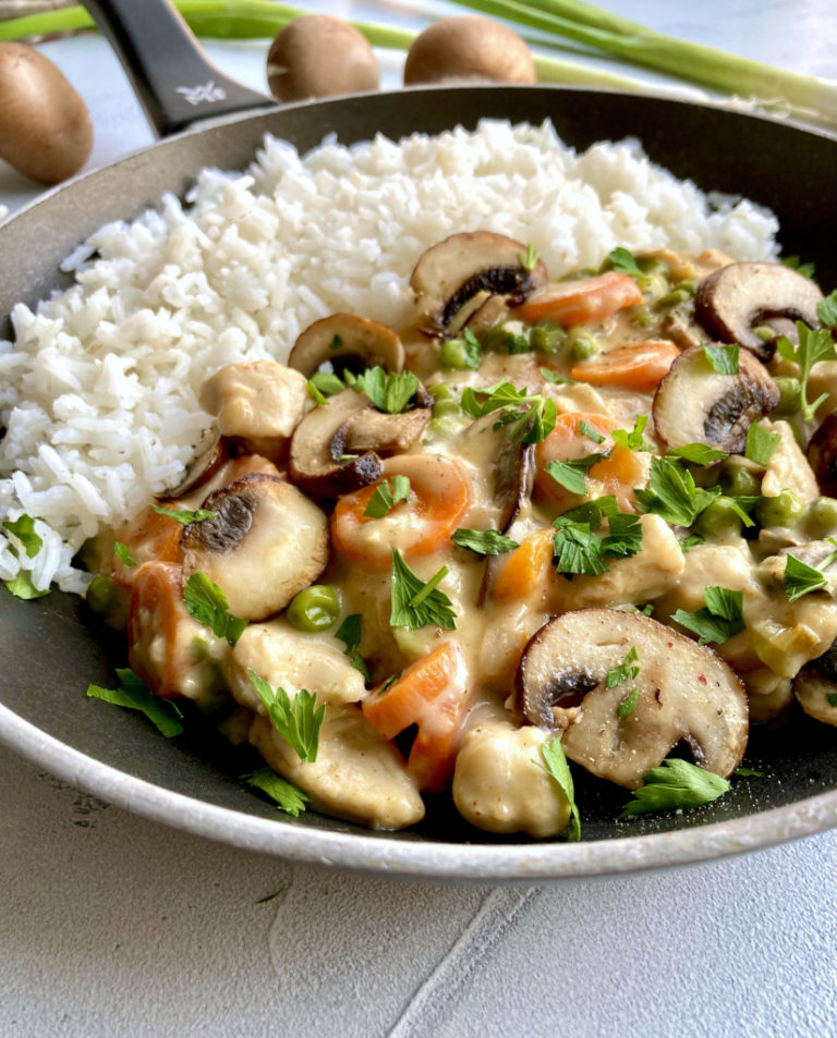 Champignon Pfanne mit Reis - Erdbeerschokola.de