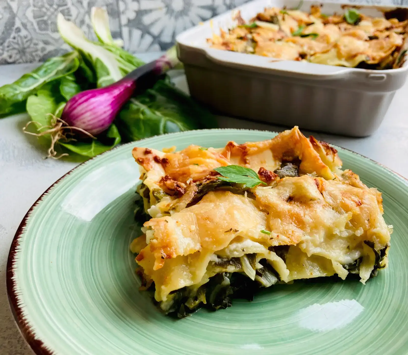 Mangold Lasagne mit Feta