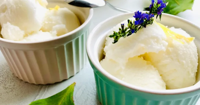 Zitronensorbet Rezept