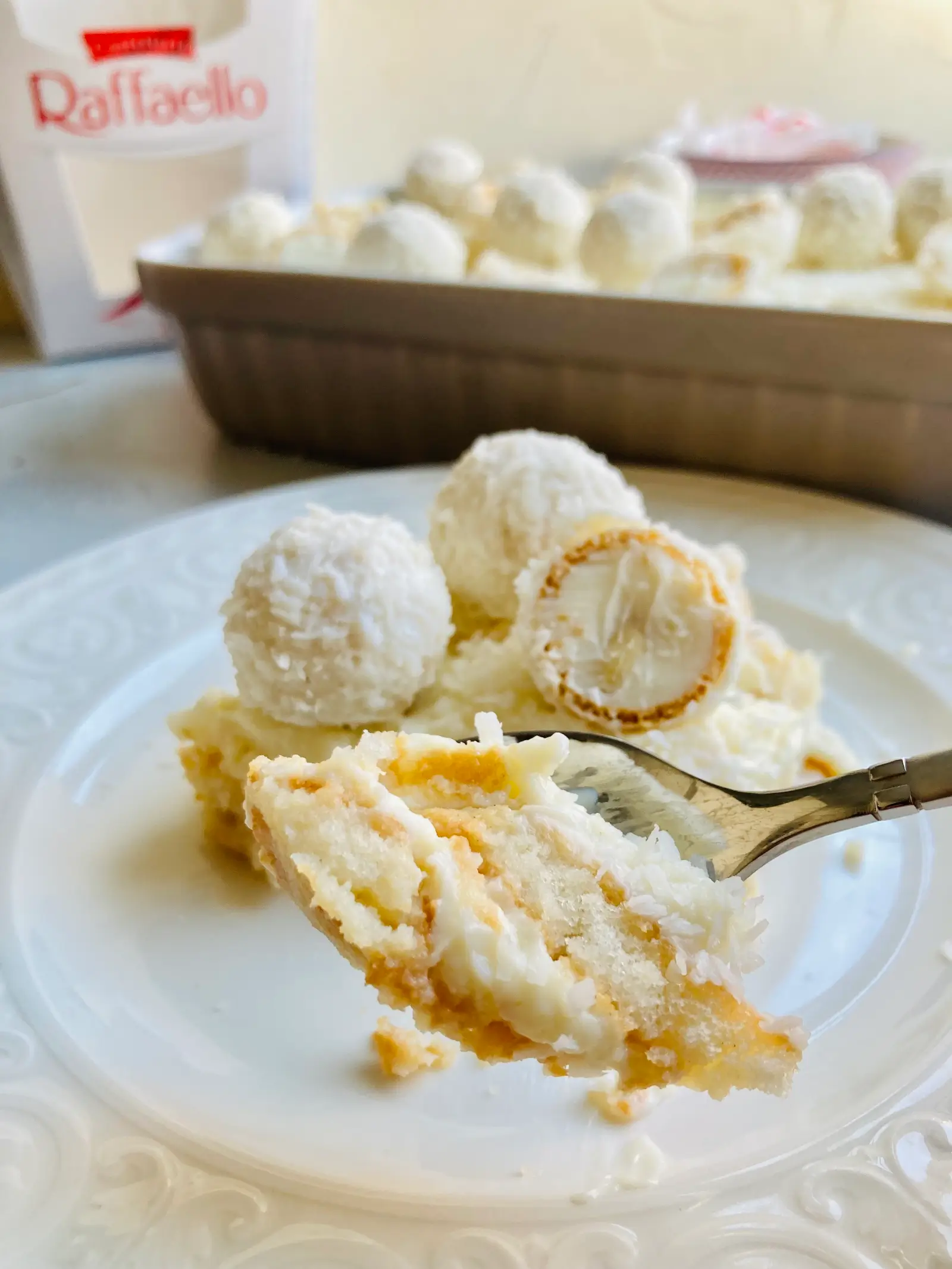 Raffaello Tiramisu auf Dessertlöffel