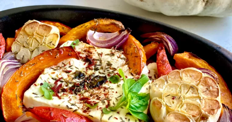 Ofenkürbis mit Feta