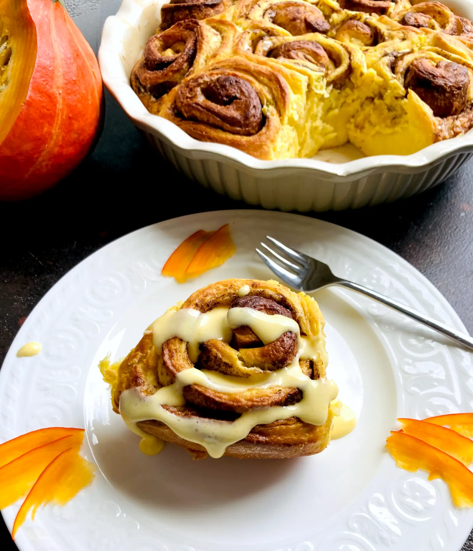 Kürbis Zimtschnecken