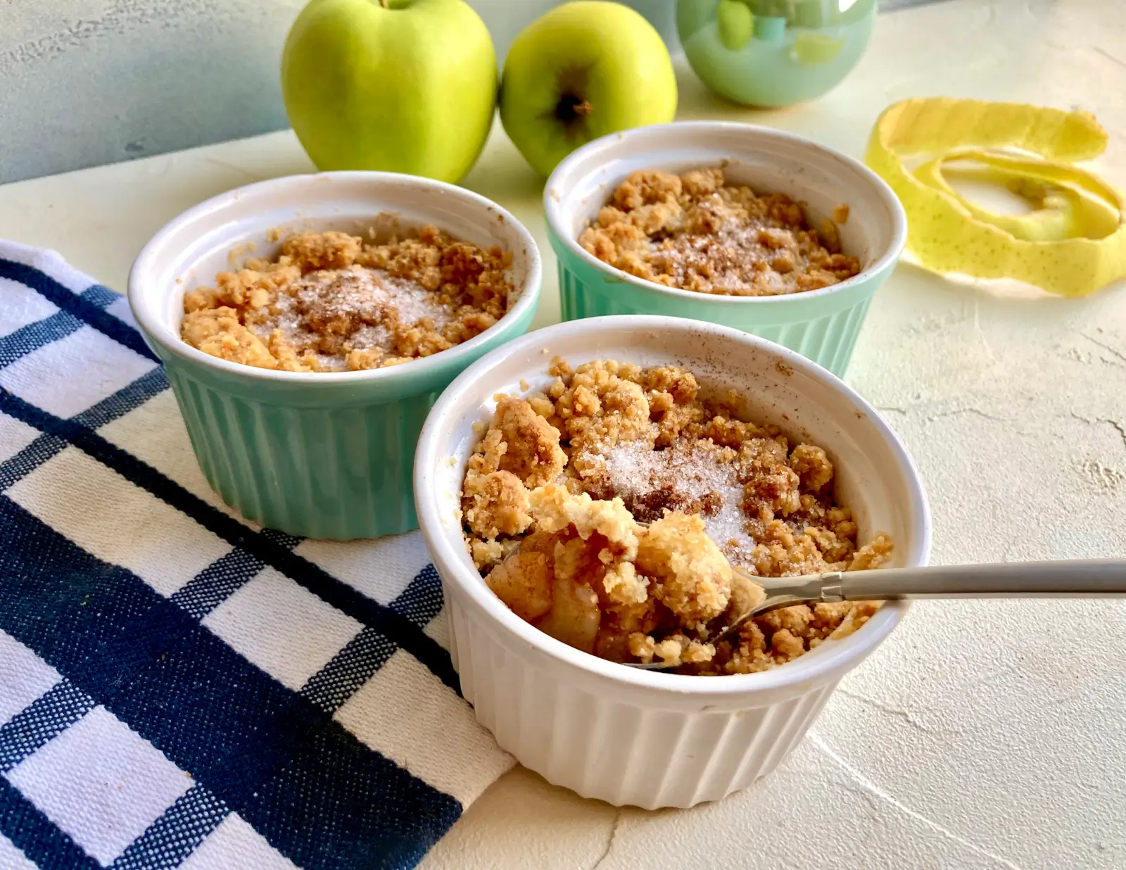 Apfel Crumble mit Zimt
